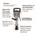 Martillo demoledor HEX 20 kg, 55J, 1600W, TRUPER EXPERT