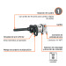 Llave (pistola) de impacto neumática 1", ind, TRUPER