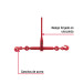 Tensor de cadena con matraca, 5/16" - 3/8", FIERO