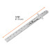 Regla 15 cm de acero inoxidable de bolsillo, TRUPER