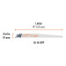 Blíster con 2 seguetas sierra sable 9" 10-14 DPP uso general