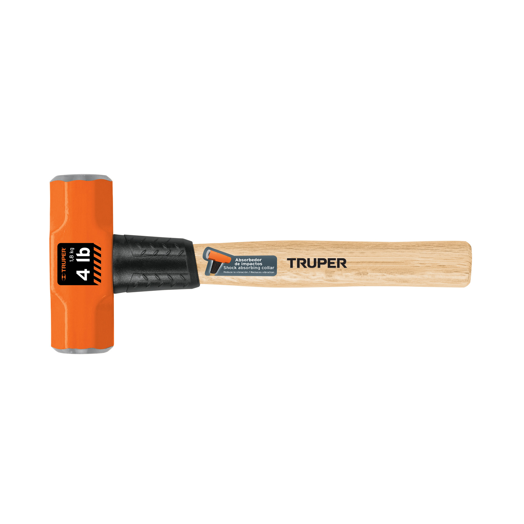 Marro octagonal 4 lb, mango de madera 12", TRUPER