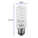 Lámpara espiral mini T2 15 W luz de día en blíster, VOLTECK