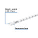 Tubo de 1-1/4" PVC hidráulico RD 26, 3m, 0.9kg, FOSET