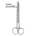 Tijera 6" para costura, de acero inoxidable, PRETUL