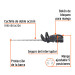 Cortasetos inalámbrico 40V, 2 baterías 4Ah, 1 carg.dual, MAX