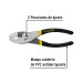 Pinza de chofer 6" mango de PVC, PRETUL
