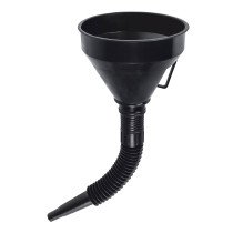 Embudo plástico 500 ml, cuello flexible con filtro, TRUPER