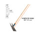 Azadón dos cuernos, mango de madera 54", TRUPER