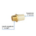 Adaptador macho de CPVC 1" con inserto de latón, FOSET