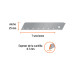 Estuche con 10 cuchillas SK4 de 25 mm para cutter, TRUPER