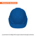 Casco de seguridad, ajuste de matraca, azul, TRUPER