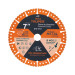 Disco de diamante de 7" x 2.8 mm, corte de metal, TRUPER