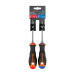Dúo de desarmadores 1/4" x 4" mango Comfort Grip, TRUPER