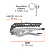 Pinza de presión 8" de cadena, TRUPER