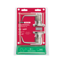 Cerradura manija "Siena" p/baño, níquel satinado, HERMEX