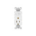 Interruptor de palanca con contacto, Standard, blanco