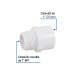 Adaptador macho de PVC de 1", FOSET