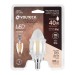 Lámpara LED tipo vela 4 W con filamento base E14 luz cálida
