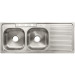 Tarja de empotrar 120x50cm doble tina izquierda, FOSET BASIC