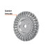Carda trenzado grueso 6" x 5/8" para esmeril, TRUPER
