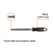Lima plana muza 6" con mango Comfort Grip, TRUPER
