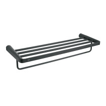 Repisa portatoallas, negro, FOSET RIVIERA