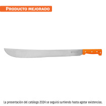 Machete estándar 22" cacha naranja remachada, TRUPER