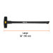 Marro tipo Nevada 12 lbs. mango 36", PRETUL