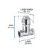 Llave con resorte para mingitorio, FOSET