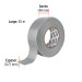 Cinta para ducto 50m x 48mm, espesor 0.27mm, EXPERT