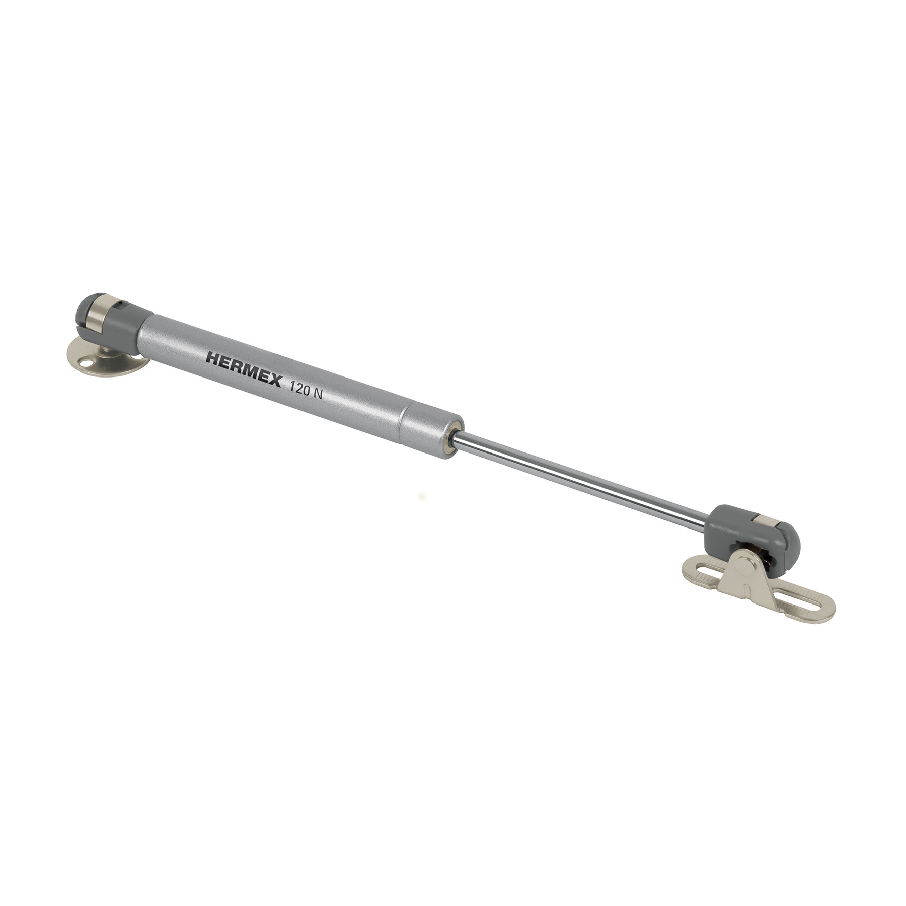 Pistón a gas con capacidad de 120 N / 12 kg, HERMEX