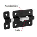 Pasador de barra plana 2", negro, HERMEX