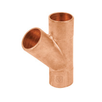 Yee sencilla de cobre 3/4", FOSET
