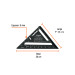 Escuadra 7", aluminio color negro, para muro de yeso, TRUPER
