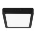 Luminario LED plafón 18W 6500K, cuadrado, negro, VOLTECK
