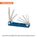 Juego de 8 llaves hexagonales mm, tipo navaja, TRUPER