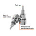 Dado punta torx T-15, cuadro 3/8", TRUPER