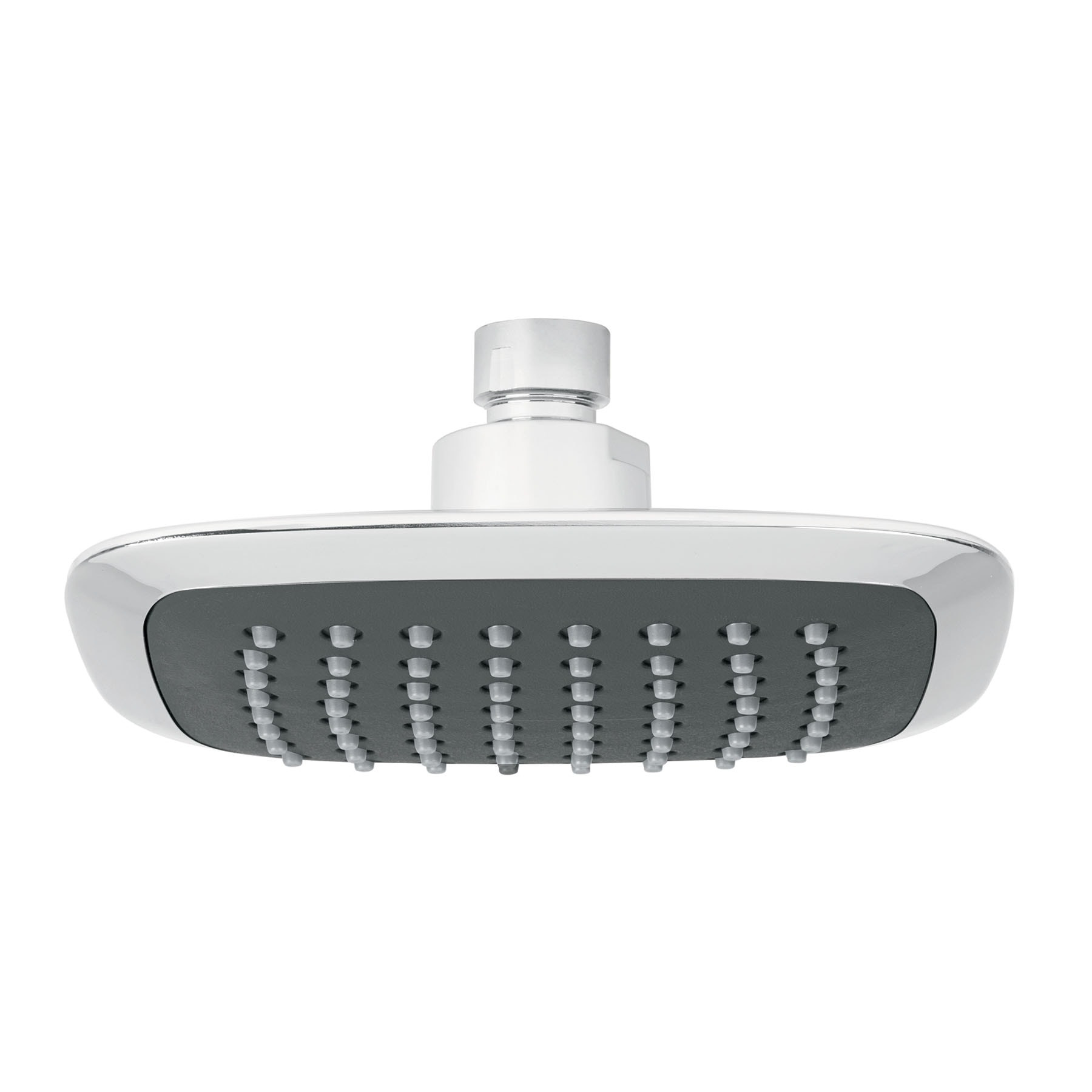 Regadera cuadrada 6", ABS, sin brazo, cromo, AERO